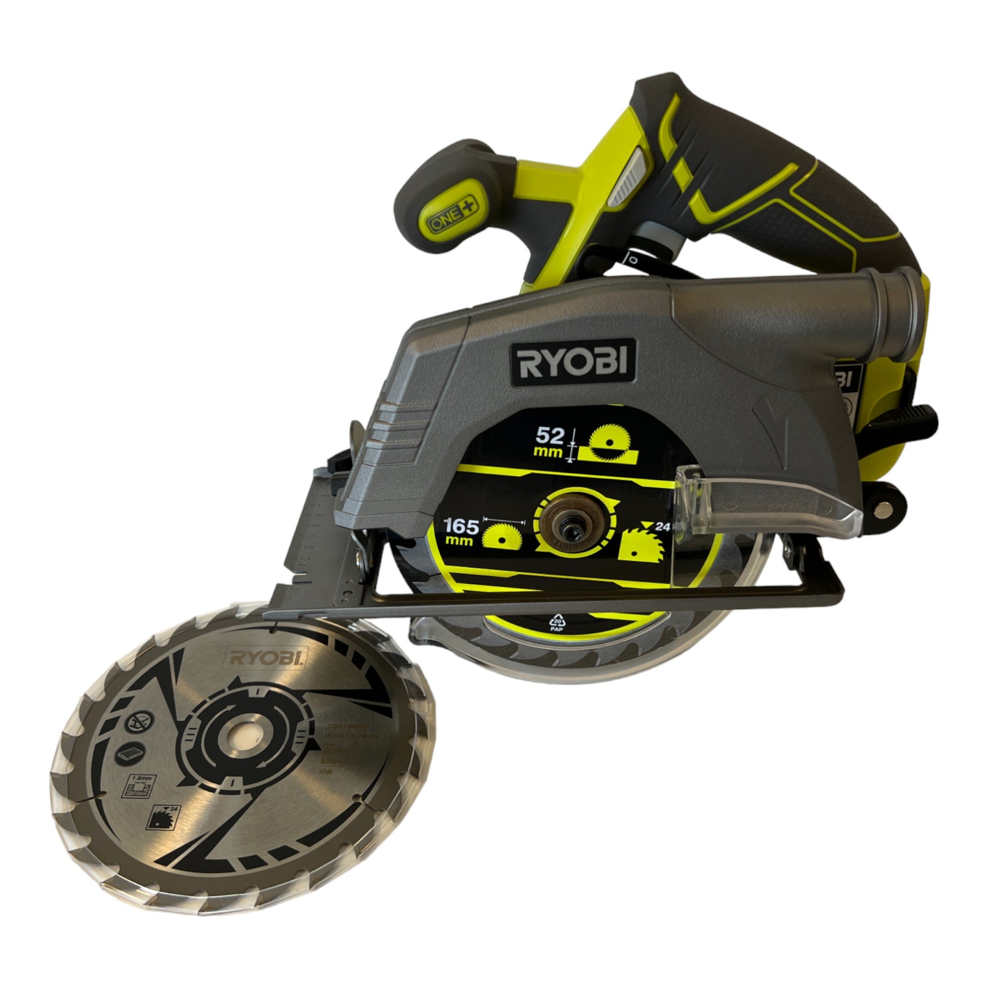 RYOBI R18CS 215 Akku Handkreissaege 18 V 165 mm 2x Akku 1 5 Ah Ladegeraet 1 - toolbrothers