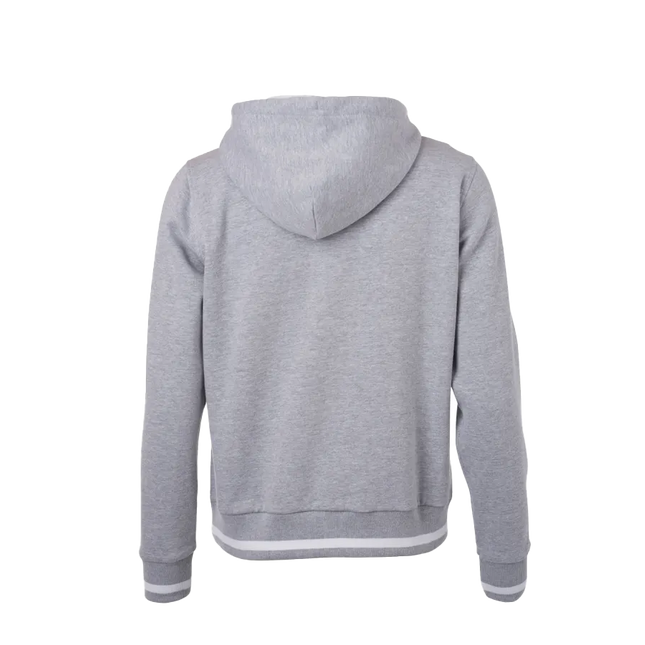 La sudadera con capucha L-BOXX en gris y blanco (hombres/talla M): deportiva y cómoda