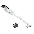 Makita DCL 180 T1 W cordless hoover 18 V white + 1x rechargeable battery 5.0 Ah - without charger