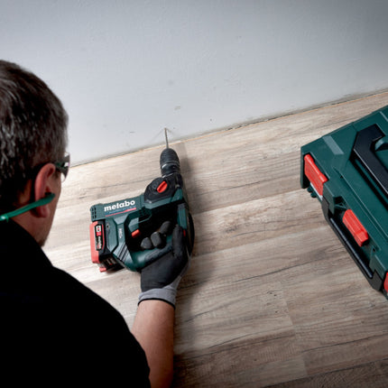 Taladro percutor inalámbrico Metabo PowerMaxx BH 12 BL 16 12 V 1,3 J SDS-Plus Brushless + estuche (600207860) - sin batería, sin cargador