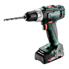Taladro atornillador a batería Metabo BS 18 L 18 V 50 Nm ( 602321500 ) + 2x batería recargable 2.0 Ah + cargador + metabox