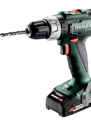 Metabo BS 18 L akumulatorowa wiertarko-wkrętarka 18 V 50 Nm ( 602321500 ) + 2x akumulator 2,0 Ah + ładowarka + metabox