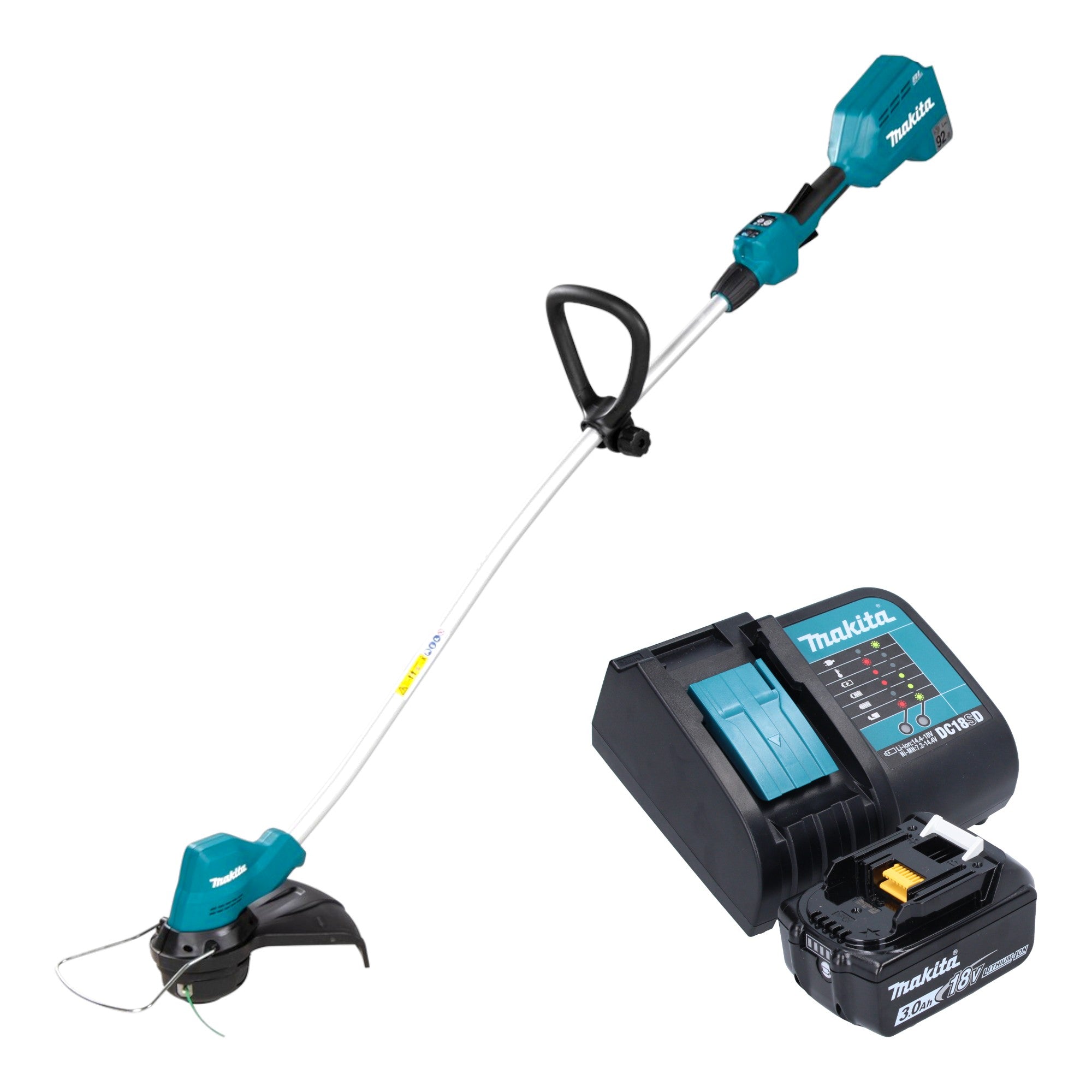 Makita DUR 189 SF Akku Rasentrimmer 18 V 300 mm Brushless 1x Akku 3 0 Ah Ladegeraet 0 - toolbrothers