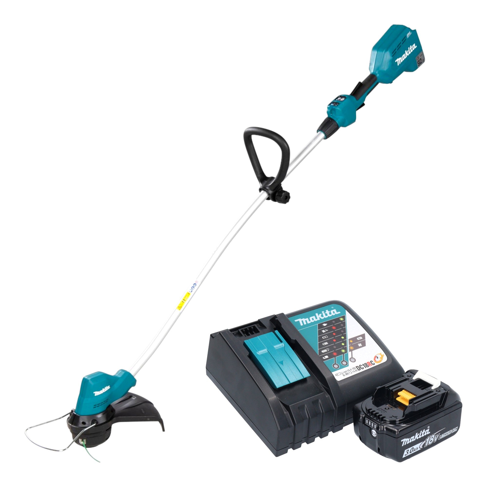 Makita DUR 189 RF Akku Rasentrimmer 18 V 300 mm Brushless 1x Akku 3 0 Ah Ladegeraet 0 - toolbrothers