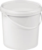 Cubo (9000450006) 10 l plástico, apto para alimentos, blanco, Ø 250 mm, altura 265 mm