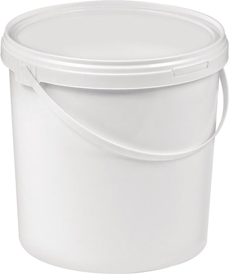 Cubo (9000450006) 10 l plástico, apto para alimentos, blanco, Ø 250 mm, altura 265 mm