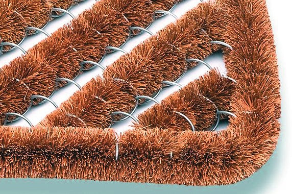 Coconut brush doormat ( 9000471278 ) natural coconut/steel