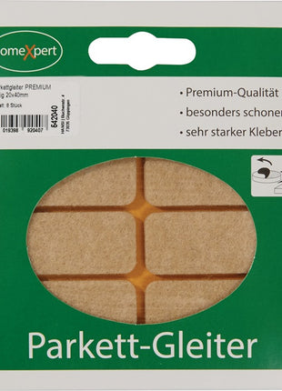 Patin de parquet Premium ( 3000271032 ) 20 x 40 mm autocollant