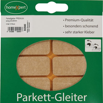 Deslizantes para parquet Premium ( 3000271032 ) 20 x 40 mm autoadhesivos