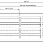 Bathroom ventilation 9083 ER ( 3000281672 ) Length 500 mm Width 100 mm