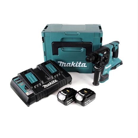 Makita DHR 280 PMJ Akku Bohrhammer 36V (2x18V) Brushless SDS-PLUS im Makpac + 2x 4,0 Ah Akku + Doppelladegerät - Toolbrothers