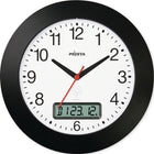 Horloge murale ( 9106486631 ) Horloge radio en plastique noir chiffres