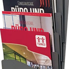 Porte-brochures ( 9000493721 ) H430xL240xPmm Métal argenté