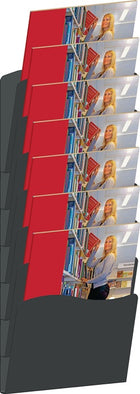 Brochure holder ( 9000493723 ) H560xW240xDmm metal silver