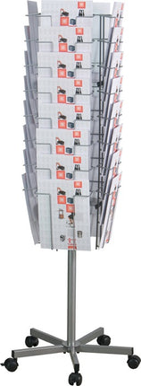 Soporte para folletos ( 9000493685 ) Ø 510 mm H1475mm 32 compartimentos DIN A4