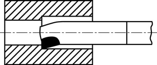 Cincel para torneado interior Wilke DIN 4973 ISO8 (4118610302) 25 x 25 mm