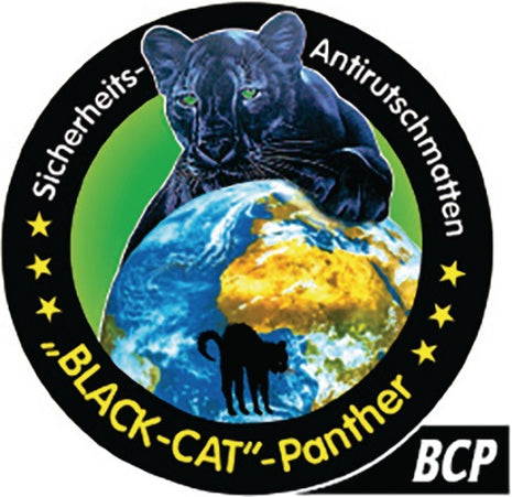 WADO Tapis antidérapant de sécurité BLACK-CAT Panther -BCP- ( 4000349180 ) L0,6 m L0,8 m D4 mm 1 tapis