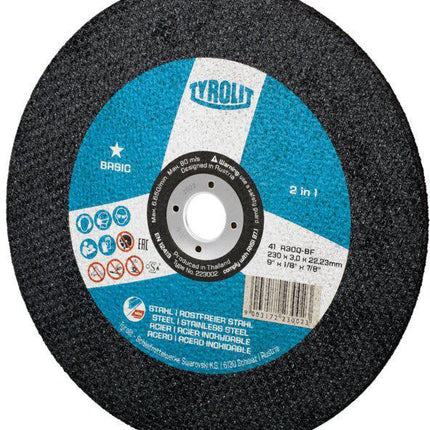Disco da taglio Tyrolit BASIC ( 8000756464 ) D230x3mm foro diritto 22,23 mm