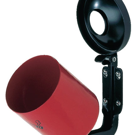 TKG safety wall ashtray ( 9000468030 ) graphite H.100xD.90mm with tilting device