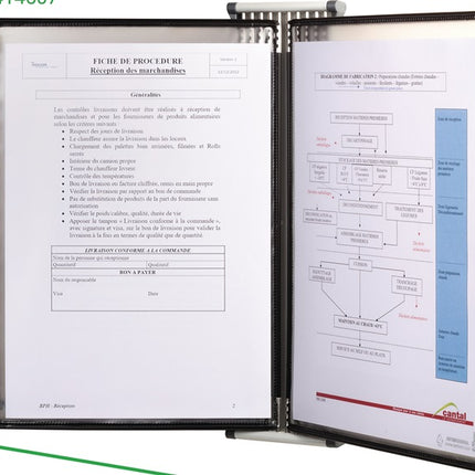 Tarifold wall holder ( 9000492070 ) 10 display boards varnished A4