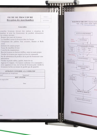 Uchwyt ścienny Tarifold ( 9000492071 ) 10 tablic ekspozycyjnych lakierowanych A4