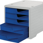 caja de almacenaje styro ( 9000493474 ) 5 cajones gris/azul