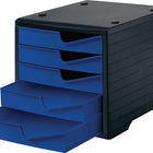 styro storage box ( 9000493477 ) 5 drawers black/blue