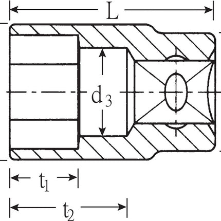 Toma Stahlwille 456 15 ( 8000334527 ) 3/8 ″ hexagonal Longitud 31 mm
