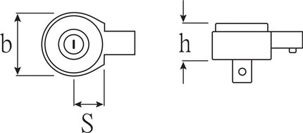 Carraca reversible Stahlwille 735/4 ( 8002773722 ) 1/4 ″ 9 x 12 mm