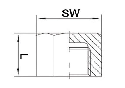Springer cap EN 10226-1 ( 4000000280 ) NPS=1 ″ L 22 mm
