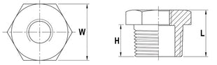 Reductor de resorte (4500100112) NPS=1″ NPS2 3/4″ L 24 mm