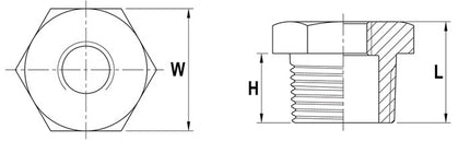 Reductor de resorte ( 4500100113 ) NPS=1 1/4 ″ NPS2 1 ″ L 27,5 mm