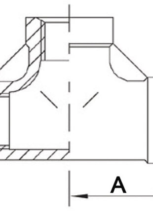 Racor resorte rosca pieza T 90° IT (4500100063) NPS=1/2″