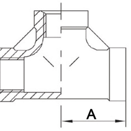 Racor roscado Springer Pieza en T 90° IG ( 4500100063 ) NPS=1/2 ″