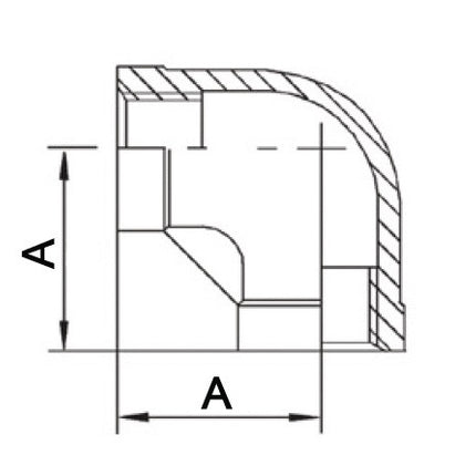 Raccordo filettato Springer 90° IG ( 4500100039 ) NPS=1/2 ″