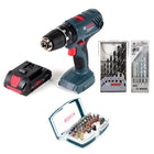 Bosch Professional GSB 18V-21 Akku Schlagbohrschrauber 18V 55Nm + 1x Akku ProCORE 4,0Ah + Bit- und Bohrer-Set - Toolbrothers