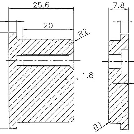 Schnegel dummy cylinder set ( 3000259578 ) Door thicknesses 35-110 mm can be shortened
