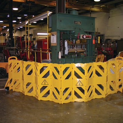 Rubbermaid barrier grid ( 9001477000 ) polyethylene yellow mobile, 16 pcs.