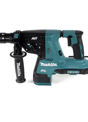 Makita DHR 281 PMJ Brushless Akku Bohrhammer 28 mm 2x 18 V für SDS-PLUS mit Schnellwechselfutter im Makpac + 2x 4,0 Ah Akku + Doppelladegerät - Toolbrothers