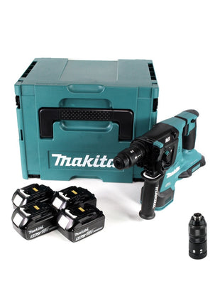 Makita DHR 281 T4J Akku Kombihammer 36V (2x 18 V) 2,8J SDS plus Brushless + 4x Akku 5,0Ah + Makpac - ohne Ladegerät - Toolbrothers