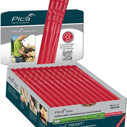 Pica carpenter's pencil Pica Classic 540 ( 4000871345 ) length 24 cm unsharpened
