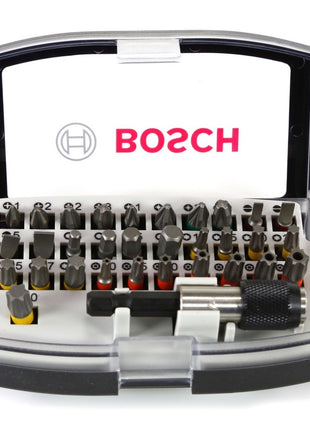 Bosch GDX 18 V-180 Li-Ion Akku Drehschlagschrauber Solo 180 Nm, 1/4" Innensechskant, 1/2" Außenvierkant + Steckschlüssel + 32 tlg. Bit-Set - ohne Akku, ohne Ladegerät - Toolbrothers