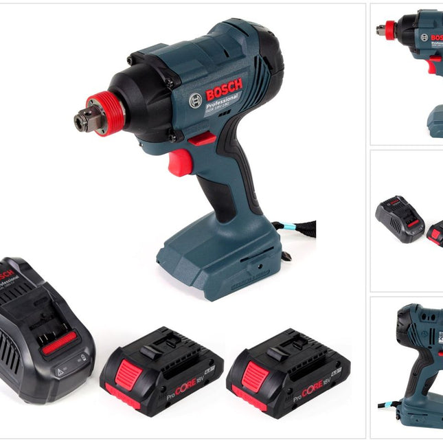 Bosch GDX 18 V-180 Li-Ion Akku Drehschlagschrauber + 2 x 4,0 Ah ProCore Akku + Ladegerät - Toolbrothers
