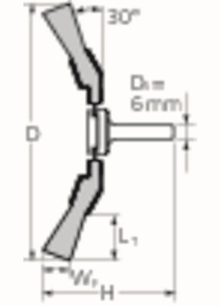 Cepillo cónico PFERD KBU INOX (8000431752) Ø 70 mm espesor alambre 0,15 mm 15000 rpm