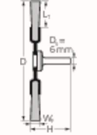 PFERD Brosse circulaire RBU INOX ( 8000433046 ) Ø 70 mm Épaisseur de fil 0,15 mm