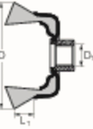 Cepillo de copa PFERD POS TBG ST (8000435482) Ø 65 mm M14 espesor de alambre 0,5 mm