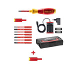 Wiha speedE® elektronischer Schraubendreher Set 2 + L-Boxx 13 tlg.  + 2x 1,5 Ah Akku + Ladegerät +  Bits + Torque Adapter 2,8 Nm ( 41912 ) + Torque Adapter 2,0 Nm ( 41342 ) - Toolbrothers