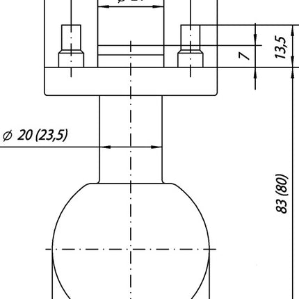 Pomo Ogro 3548/6500 AL ( 3000267127 ) Aluminio F1 recto