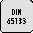 Fresa de perfil de cuarto de círculo Maykestag DIN 6518 B tipo N (4117802005) radio 2,5 mm número de filos 4