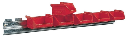 Set di cuscinetti di mira Mauser ( 9000449001 ) H50xW602xD100mm acciaio zincato 6 x MK6 rosso